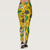 Pickleball Bottoms Up! Smiley Ball Court Leggings (Achterkant)