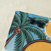 Pickleball Bounce Paddle Laugh Herhaal Vakantie Strandlaken (In situ)