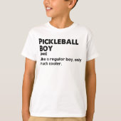 Pickleball Boy Funny Dictionary Definitie Pickle T-shirt (Voorkant)