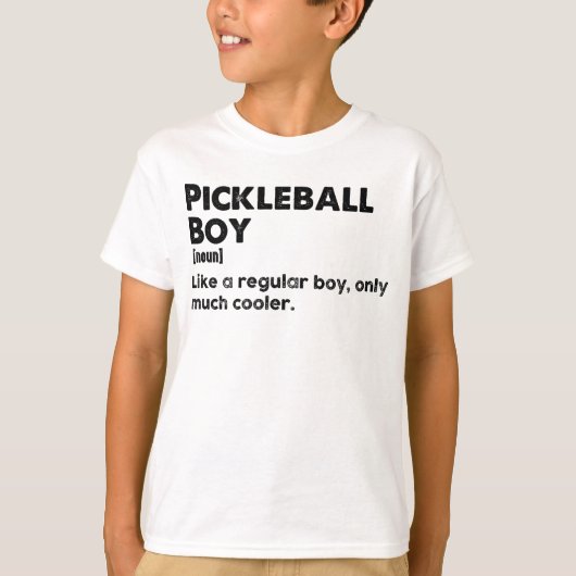 Pickleball Boy Funny Dictionary Definitie Pickle T-shirt (Voorkant)