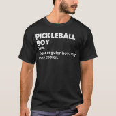 Pickleball Boy Funny Dictionary Definitie T-shirt (Voorkant)