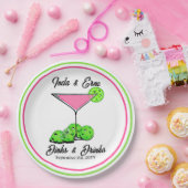 Pickleball Bridal Shower Dinks & Drinks Cosmo Papieren Bordje (Feest)