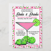Pickleball Bridal Shower Dinks & Drinks Photo Kaart (Voorkant)