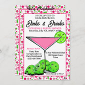 Pickleball Bridal Shower Dinks & Drinks Photo Kaart (Voorkant / Achterkant)
