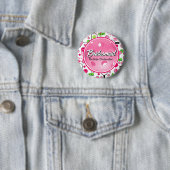 Pickleball Bridal Shower Personalized Swag Ronde Button 5,7 Cm (In situ)