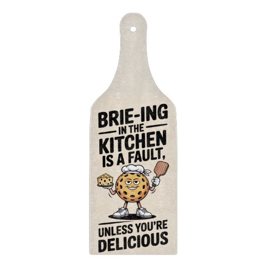 Pickleball Brie-Ing In The Kitchen Is A Fault Snijplank (Voorkant)