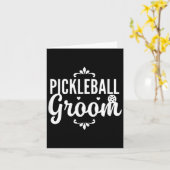 Pickleball Bruidegom - Koppel Dating Trouwen - Kaart (Gele Bloem)