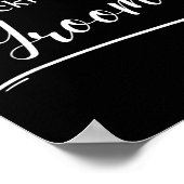 Pickleball Bruidegom - Koppel Dating Trouwen - Poster (Hoek)
