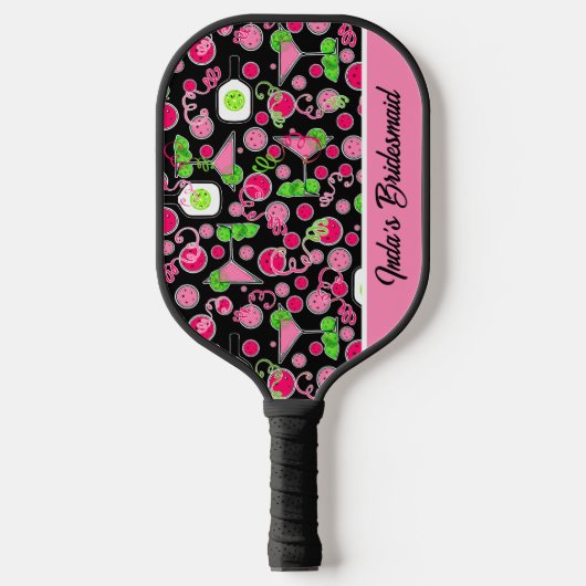 Pickleball Bruidsfeest Cosmo Cocktail Paddle (Voorkant)