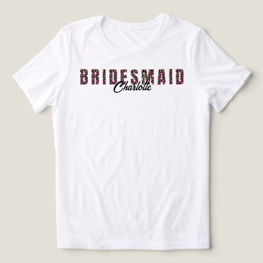 Pickleball Bruidsfeest Dinks & Dranken Bruidsmeisj Tri-Blend Shirt (Design voorkant)