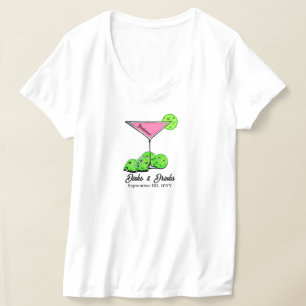 Pickleball Bruidsfeest Dinks & Dranken Persoonlijk T-shirt