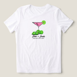Pickleball Bruidsfeest Dinks & Dranken Persoonlijk Tri-Blend Shirt