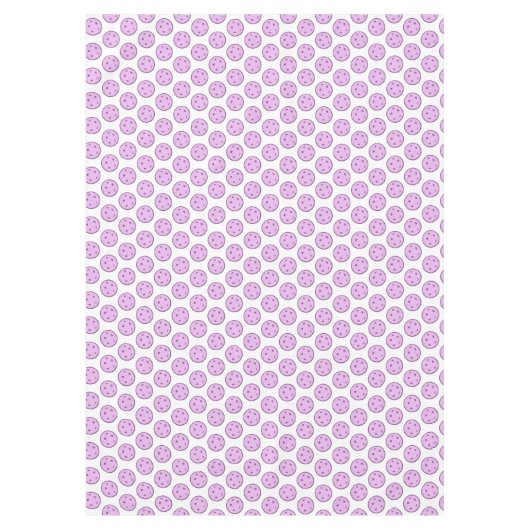 Pickleball Bruiloft Lavendel en Witte Pickelballen Tafelkleed (Voorkant)