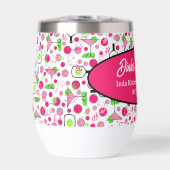 Pickleball Bruiloftsshower Roze Cosmo Persoonlijk (Voorkant)