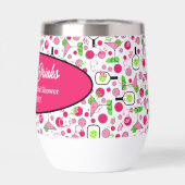 Pickleball Bruiloftsshower Roze Cosmo Persoonlijk (Achterkant)