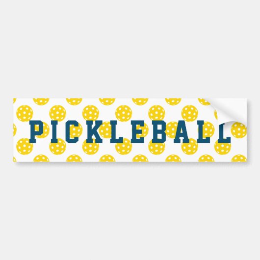 Pickleball Bumpersticker (Voorkant)
