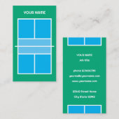 Pickleball-buskaartje Visitekaartje (Voorkant / Achterkant)