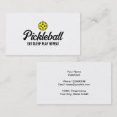 Pickleball-buskaartje Visitekaartje (Voorkant / Achterkant)