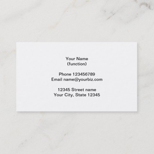 Pickleball-buskaartje Visitekaartje (Achterkant)