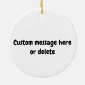 Pickleball-cadeau voor grootvader keramisch ornament (Achterkant)