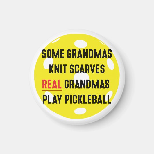 Pickleball-cadeau voor oma magneet (Voorkant)