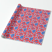 Pickleball Cadeau Wrap Cadeaupapier (Uitgerold)