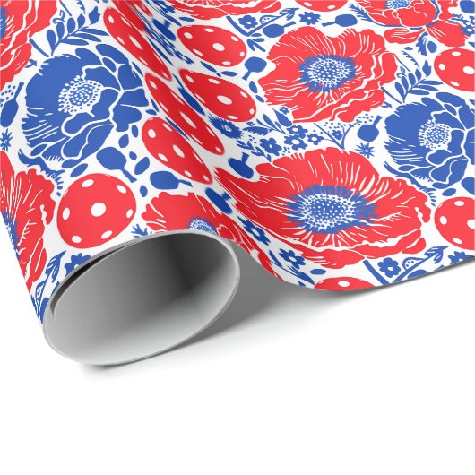 Pickleball Cadeau Wrap Cadeaupapier (Rol Hoek)