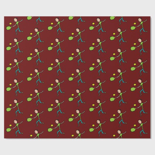 Pickleball Cadeaupapier (Vlak)