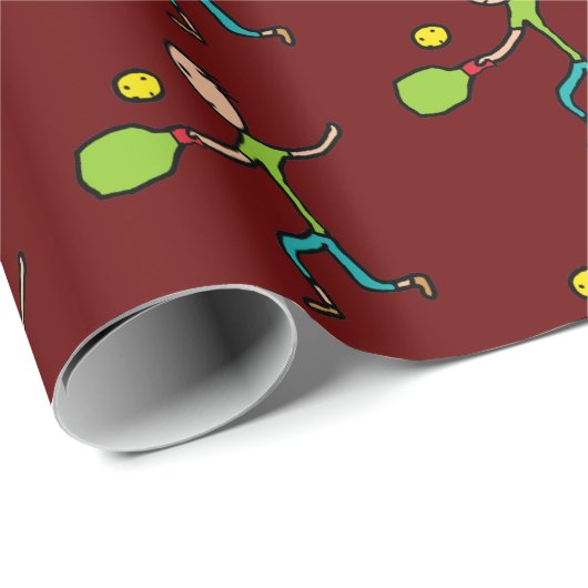 Pickleball Cadeaupapier (Rol Hoek)