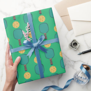 Pickleball-cadeaupapier, Giftwrap voor paddle spor Cadeaupapier
