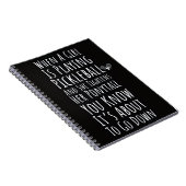 Pickleball Cadeaus voor haar: Grappig Notitieboek  (Rechterzijde)