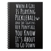 Pickleball Cadeaus voor haar: Grappig Notitieboek  (Voorkant)