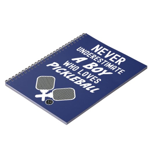 Pickleball Cadeaus voor Jongens Kinder Sport Notit Notitieboek (Linkerzijde)