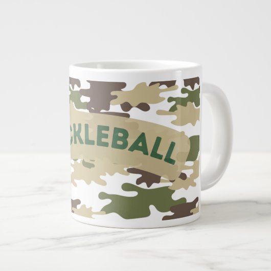 Pickleball Camo-Mok Grote Koffiekop (Voorkant rechts)