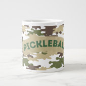 Pickleball Camo-Mok Grote Koffiekop (Voorkant)