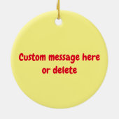 Pickleball Canada met aangepaste tekst op de achte Keramisch Ornament (Achterkant)