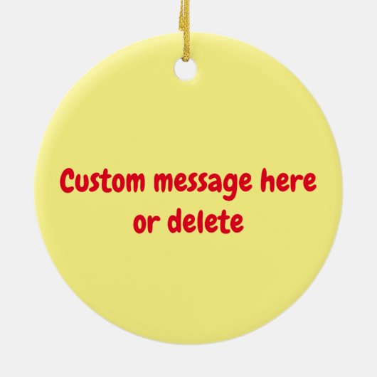 Pickleball Canada met aangepaste tekst op de achte Keramisch Ornament (Achterkant)