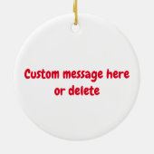 Pickleball Canada met aangepaste tekst op de achte Keramisch Ornament (Achterkant)