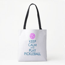 Pickleball Canvas tas - Kalm houden en Pickleball 