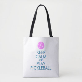 Pickleball Canvas tas - Kalm houden en Pickleball 