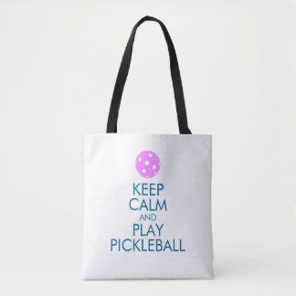 Pickleball Canvas tas - Kalm houden en Pickleball 