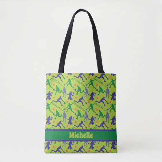 🤩 Pickleball canvas tas met aangepaste naam (Voorkant)