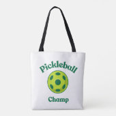 pickleball champ tote bag (Achterkant)