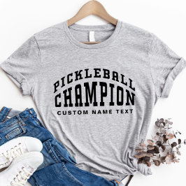 Pickleball Champion Aangepaste naam Pickleballer C T-shirt