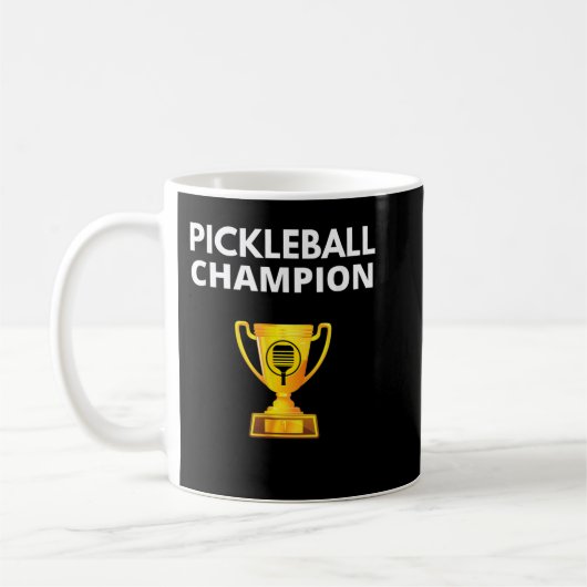 Pickleball Champion Funny PIckleball Trophy 634 Koffiemok (Links)