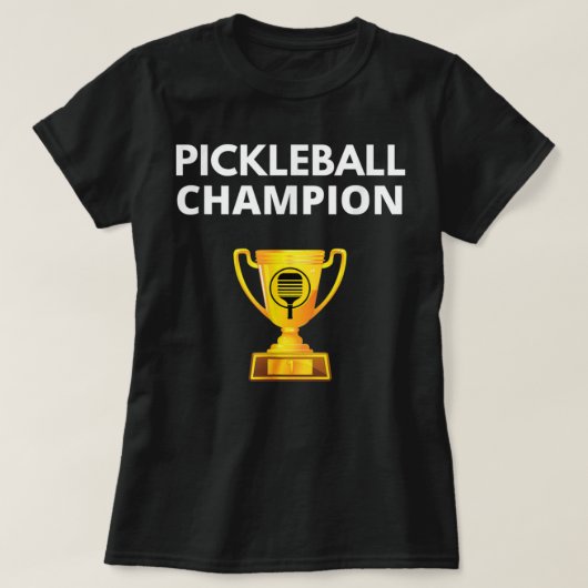 Pickleball Champion Funny PIckleball Trophy 634 T-shirt (Design voorkant)
