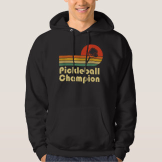 Pickleball Champion  Funny Retro Pickleball Hoodie