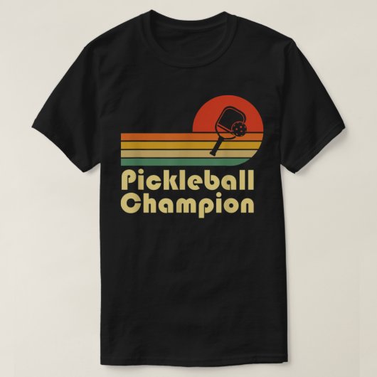 Pickleball Champion  Funny Retro Pickleball T-shirt (Design voorkant)