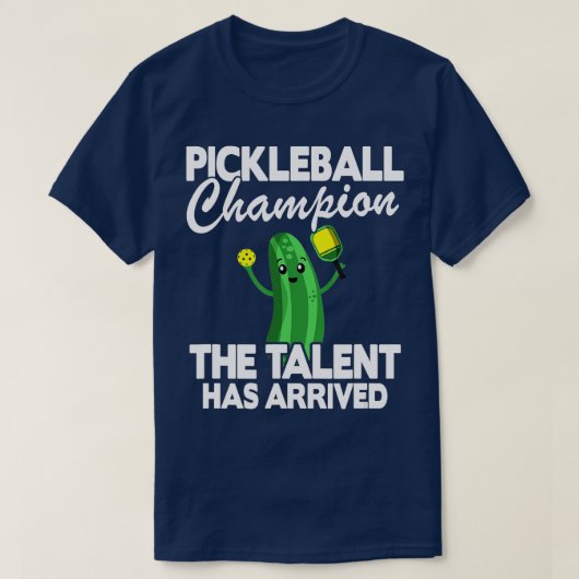 Pickleball Champion Het talent heeft grappige P T-shirt (Design voorkant)