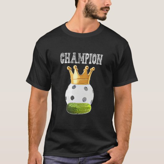 Pickleball Champion  Pickleball Trophy  Visual Pun T-shirt (Voorkant)